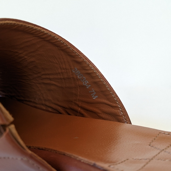 Aquatalia Brown Leather Slides - Picture 9 of 9